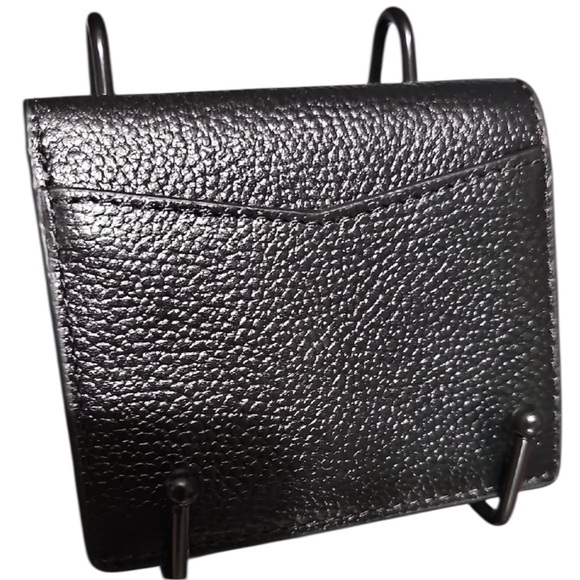 Michael Kors Black slime bifold Wallet with Gold Logo NWT - Picture 3 of 13